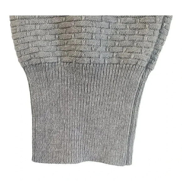 Gianni Feraud Limited Edition Mens Gray Textured Knit Crewneck Sweater M - Picture 9 of 12